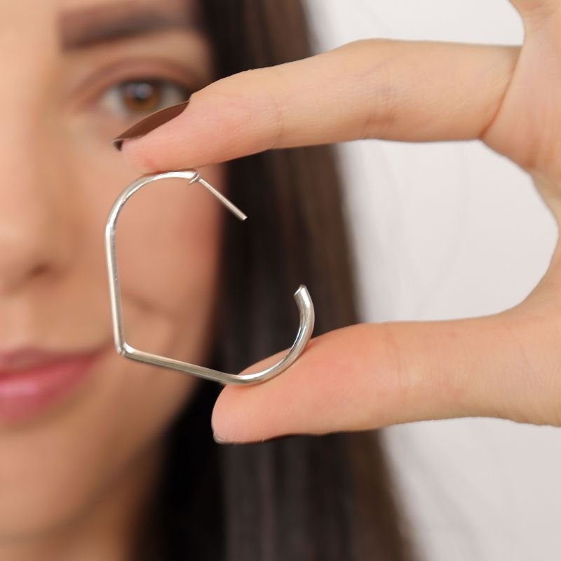 Argola Moderna em Aço Inox