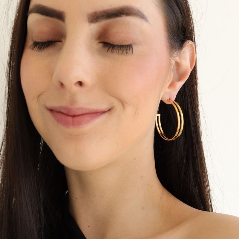 Argola Moderna em Aço Inox