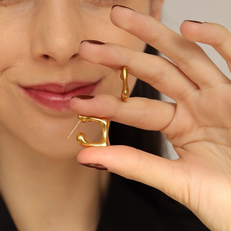 Argola Orgânica em Aço Inox (Linha Premium)