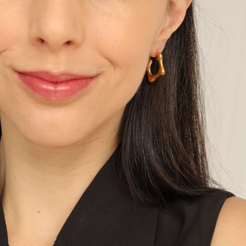 Argola Orgânica em Aço Inox (Linha Premium)