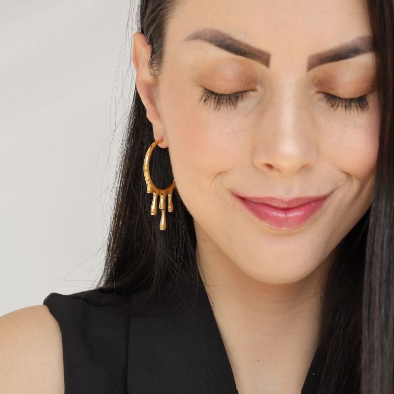 Argola Orgânica em Aço Inox (Linha Premium)