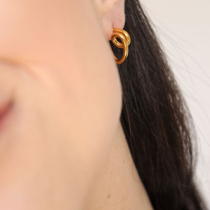 Argola Torção em Aço Inox