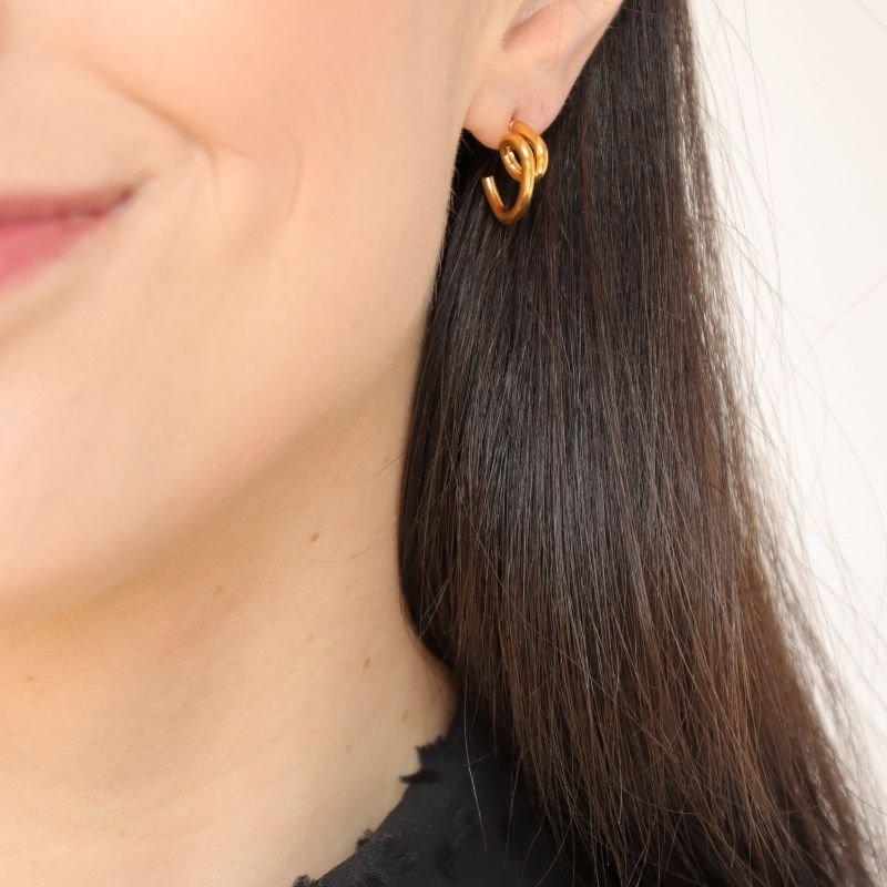 Argola Torção em Aço Inox