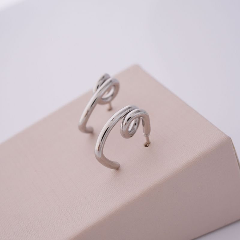 Argola Torção em Aço Inox