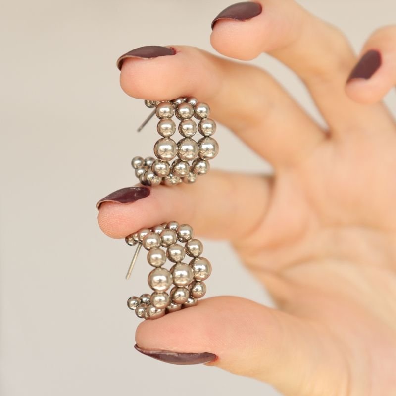 Argola Tripla Esfera em Aço Inox (Linha Premium)