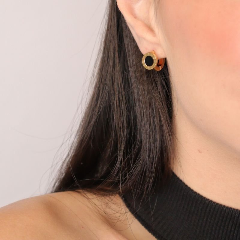 Argolinha Click Números Romanos em Aço Inox (Linha Premium)