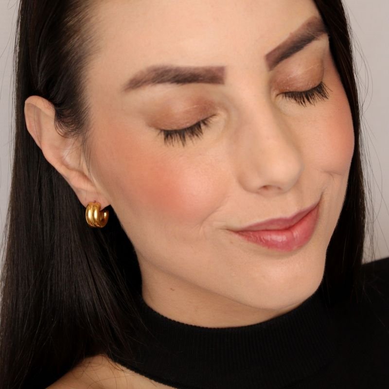 Argolinha Dupla em Aço Inox (Linha Premium)