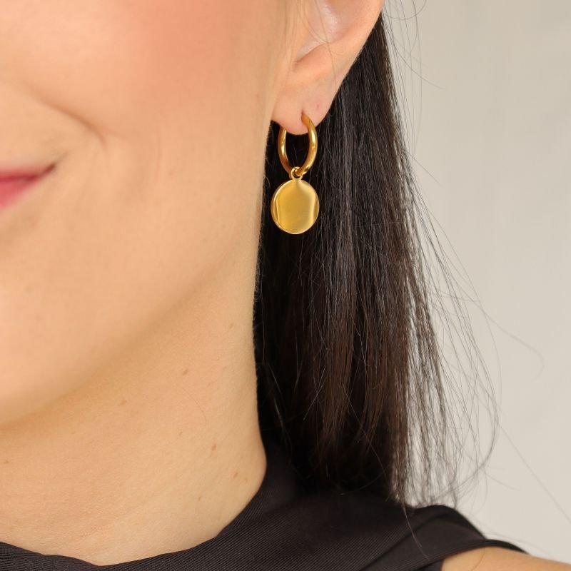 Argolinha Medalha em Aço Inox (Linha Premium)