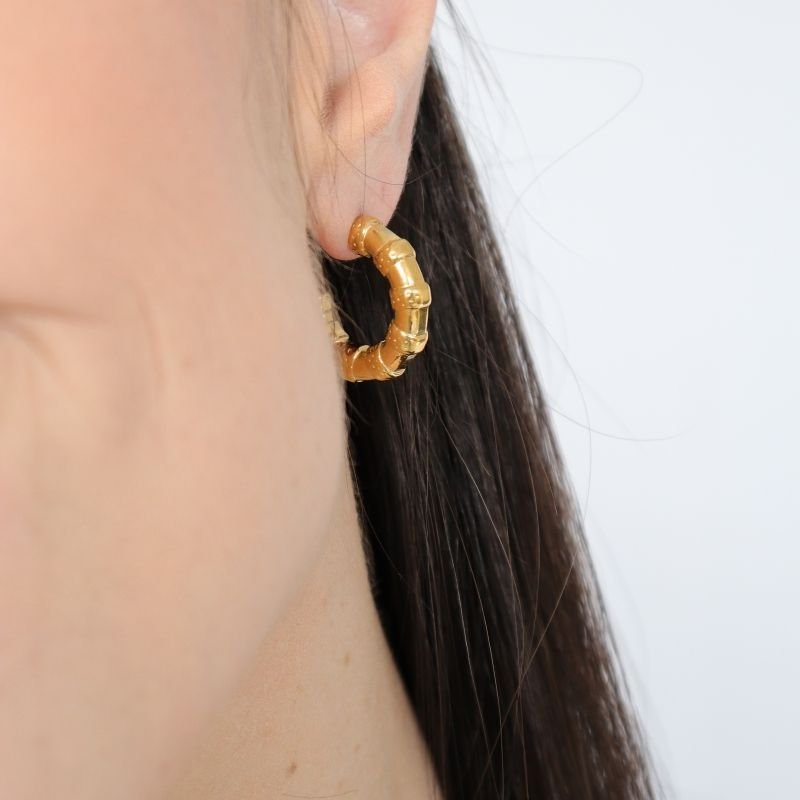 Argolinha Textura em Aço Inox (Linha Premium)