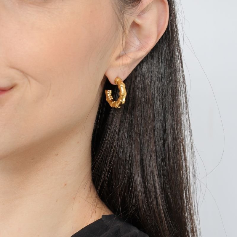 Argolinha Textura em Aço Inox (Linha Premium)