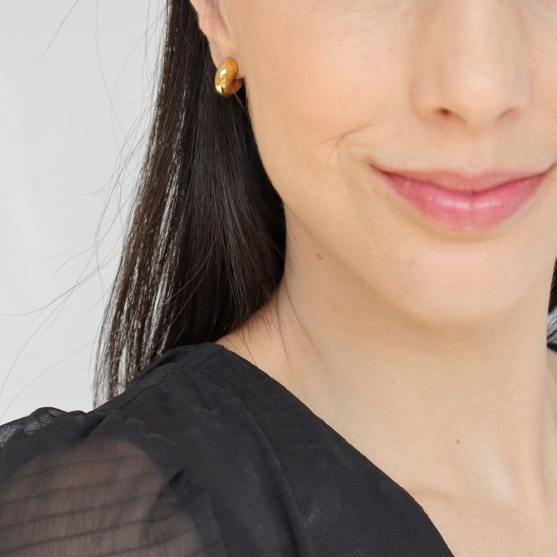 Argolinha Tubo em Aço Inox