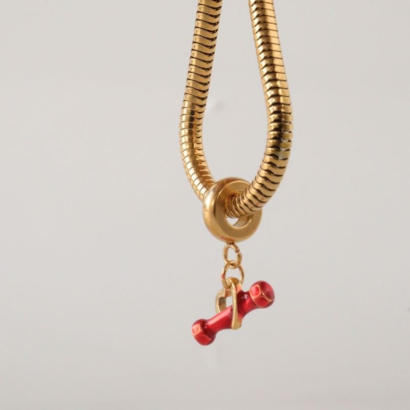 Berloque em Aço Inox Coração com peso de Academia