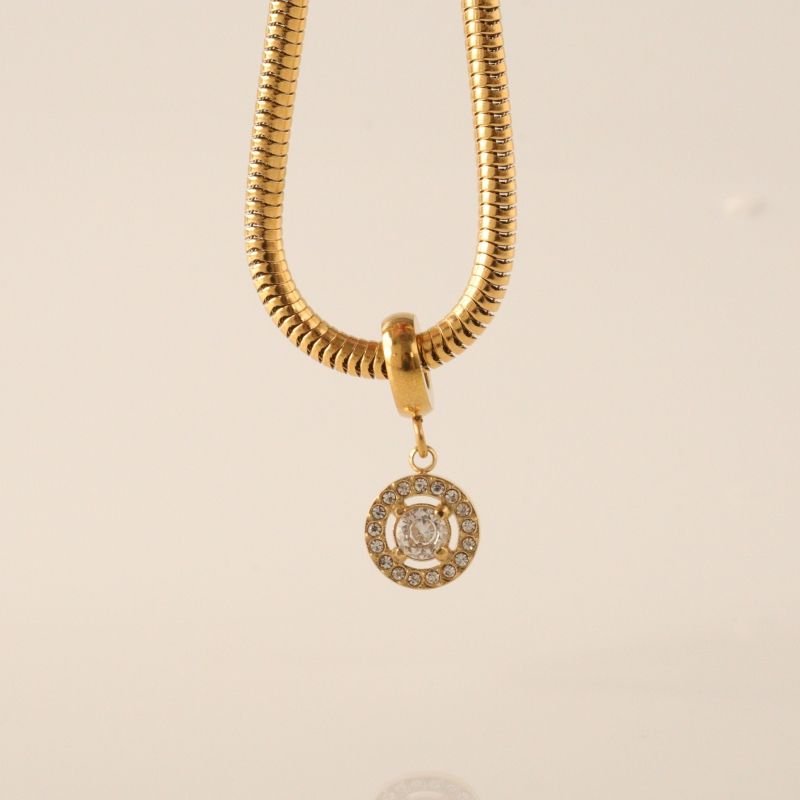 Berloque em Aço Inox Cravejado Cristal