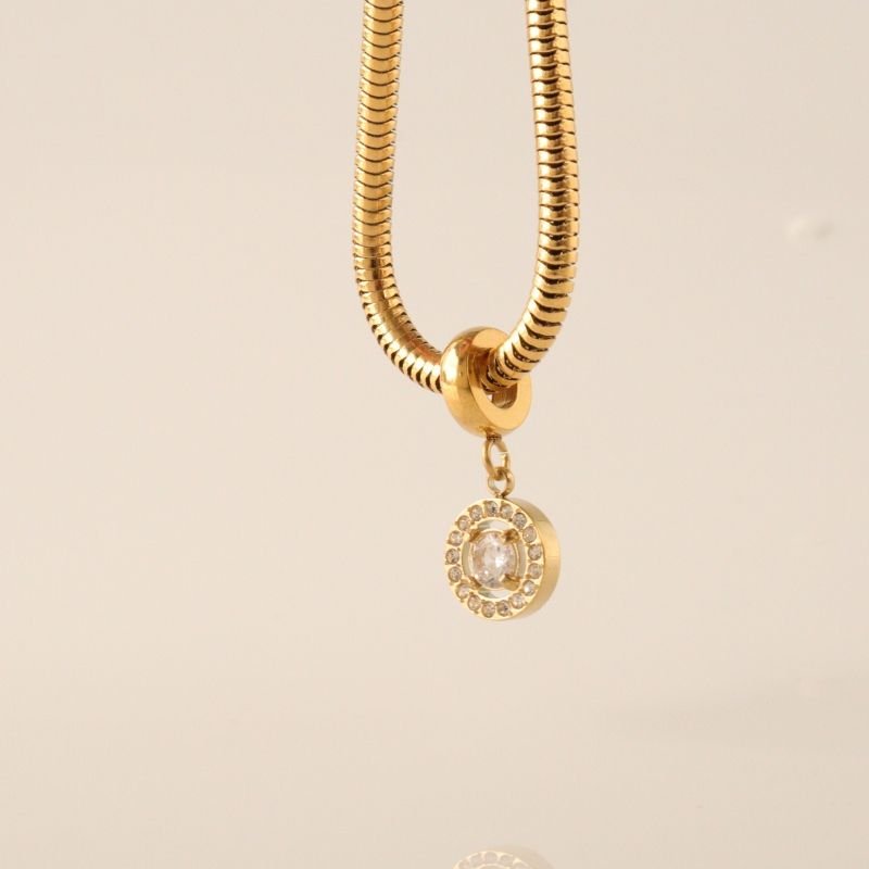 Berloque em Aço Inox Cravejado Cristal