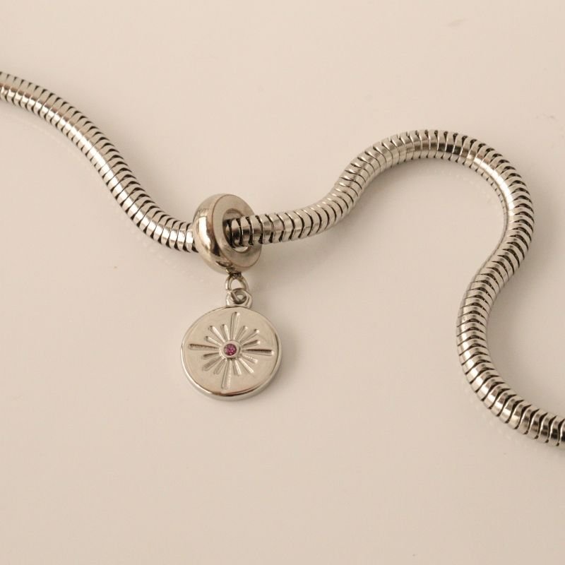 Berloque em Aço Inox Estrela Minimalista