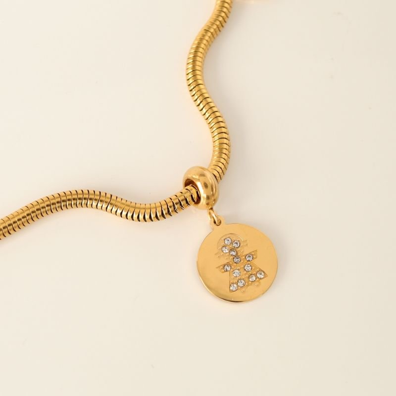 Berloque em Aço Inox Filha Cravejado