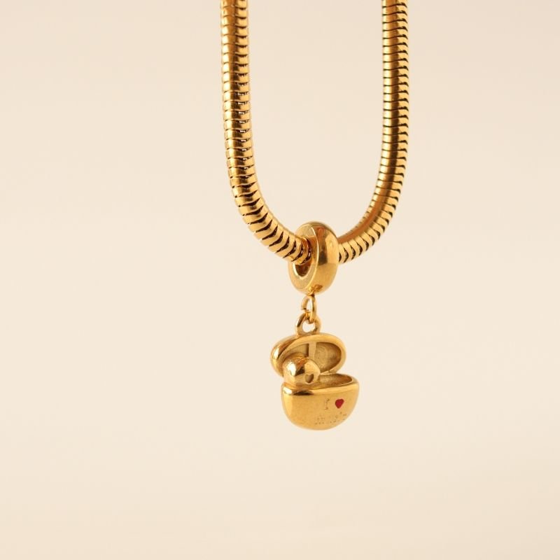 Berloque em Aço Inox Fone de Ouvido