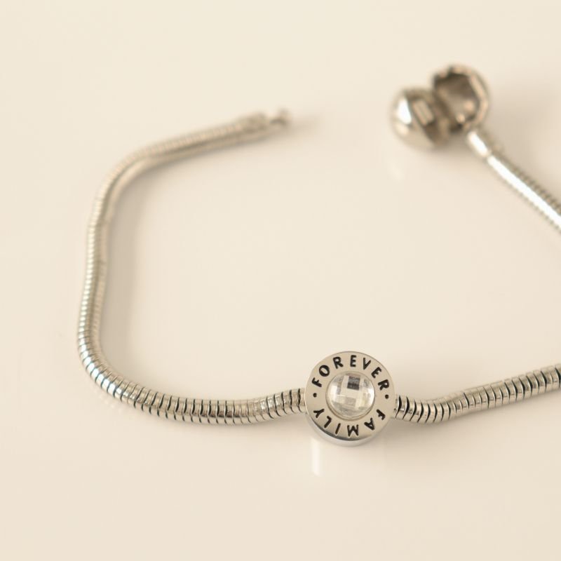 Berloque em Aço Inox Forever Family