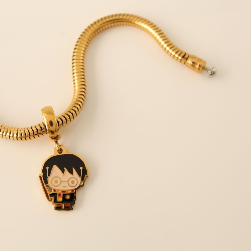 Berloque em Aço Inox Harry Potter