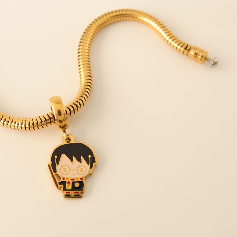 Berloque em Aço Inox Harry Potter