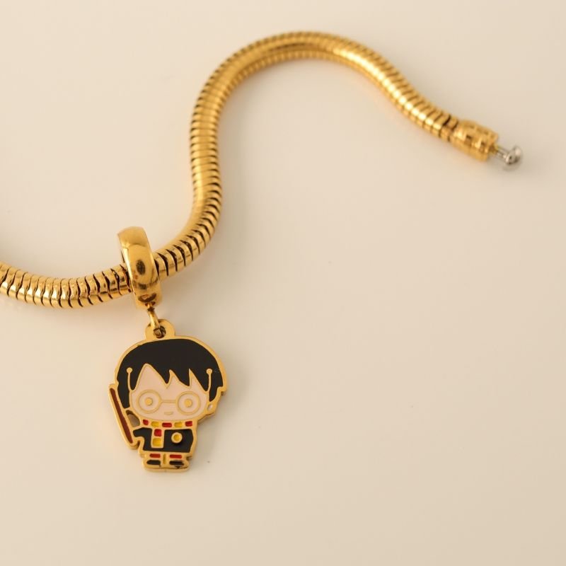 Berloque em Aço Inox Harry Potter