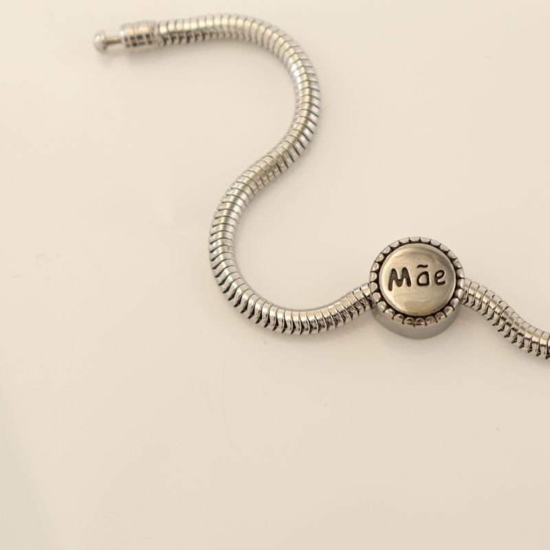 Berloque em Aço Inox Mãe