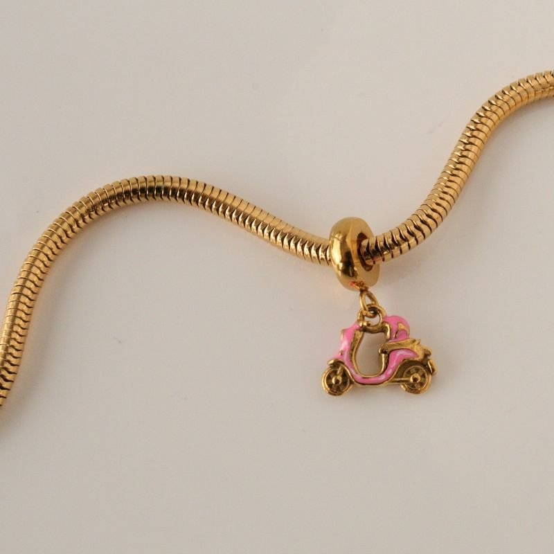 Berloque em Aço Inox Moto