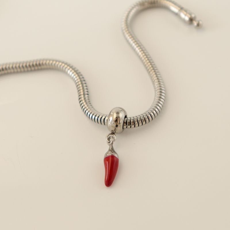 Berloque em Aço Inox Pimenta