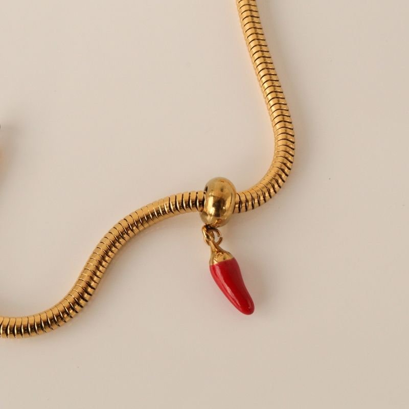 Berloque em Aço Inox Pimenta