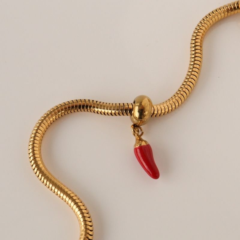 Berloque em Aço Inox Pimenta