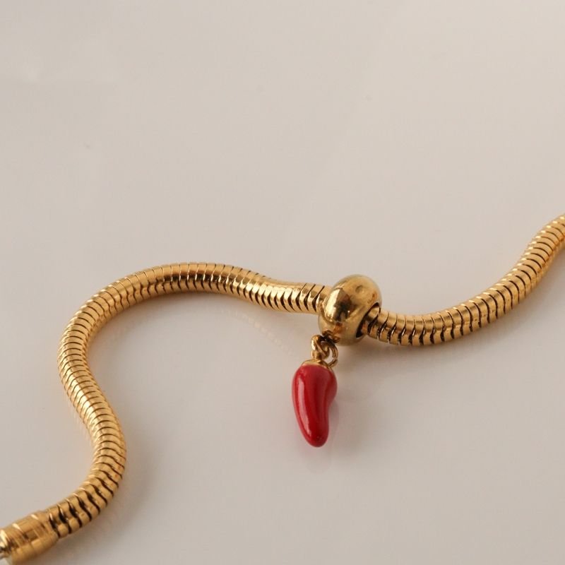 Berloque em Aço Inox Pimenta