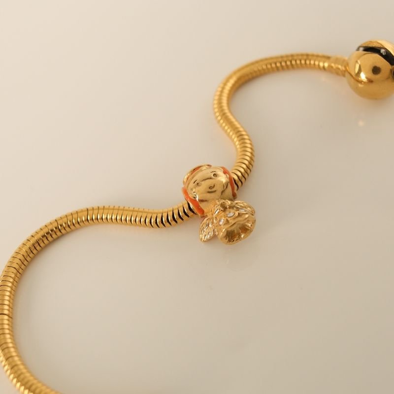 Berloque em Aço Inox Separador Anjinho