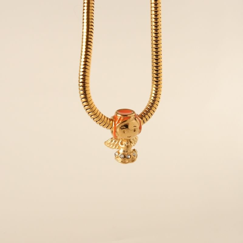 Berloque em Aço Inox Separador Anjinho