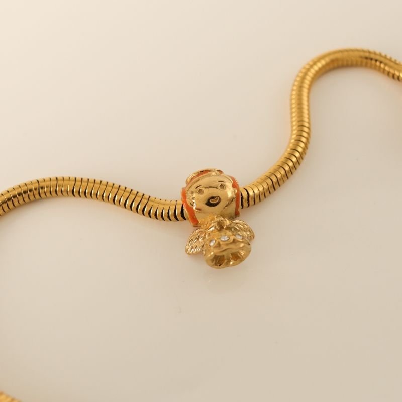 Berloque em Aço Inox Separador Anjinho