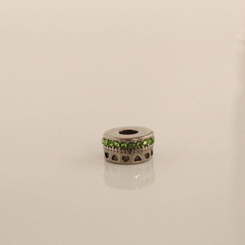 Berloque em Aço Inox Separador Cravejado