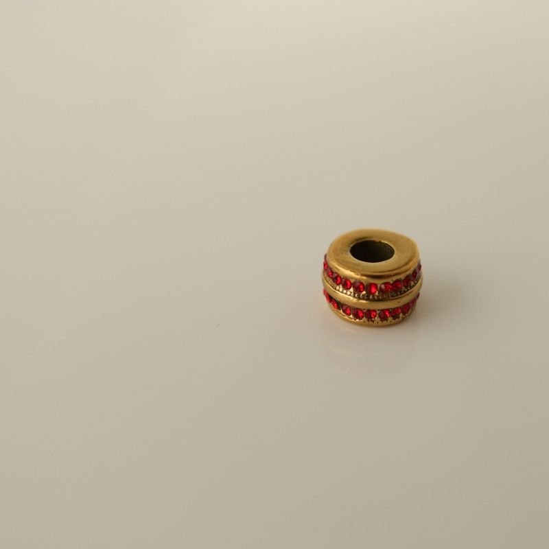 Berloque em Aço Inox Separador Cravejado