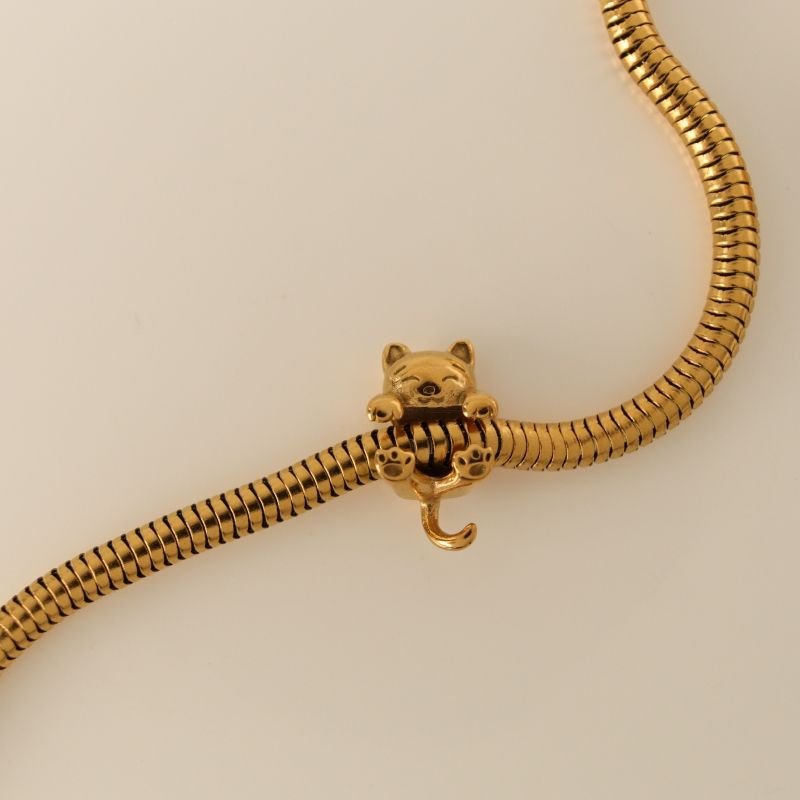 Berloque em Aço Inox Separador Gato