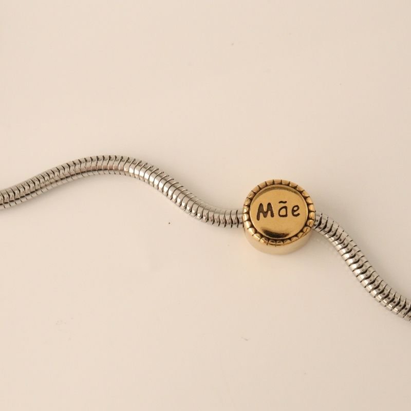 Berloque em Aço Inox Separador Mãe