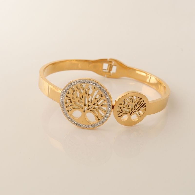 Bracelete Árvore da Vida em Aço Inox (Linha Premium)