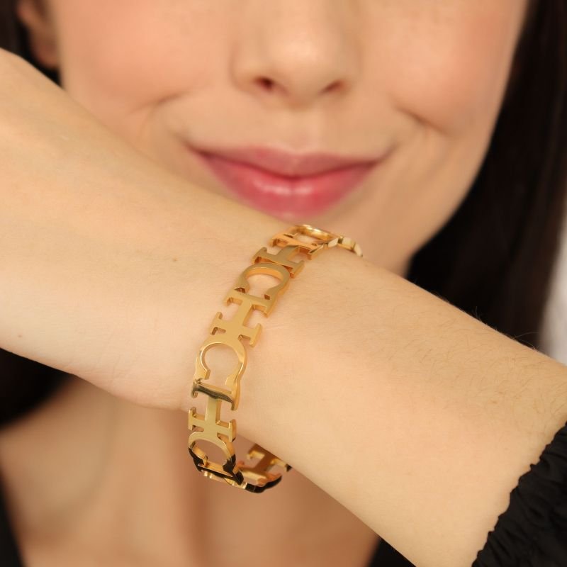 Bracelete Carolina Herrera em Aço Inox (Linha Premium)