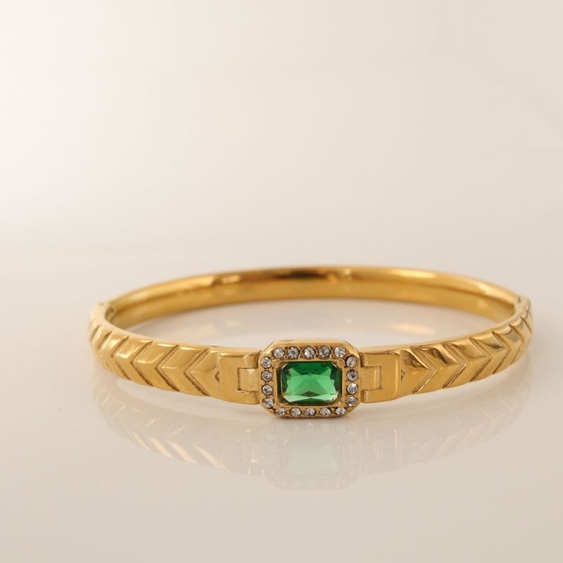 Bracelete com Pedra em Aço Inox (Linha Premium)