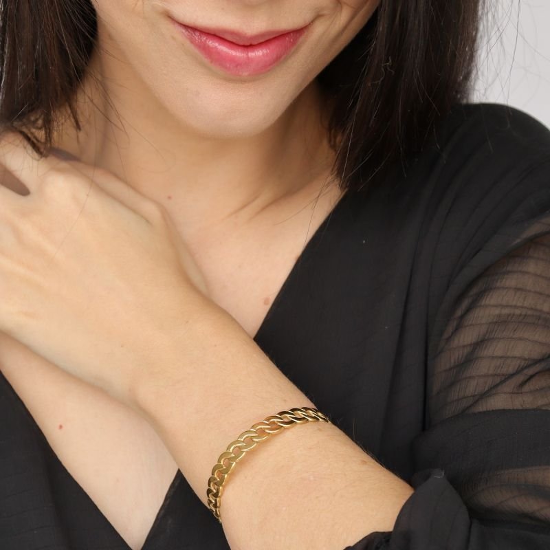 Bracelete Corrente em Aço Inox (Linha Premium)