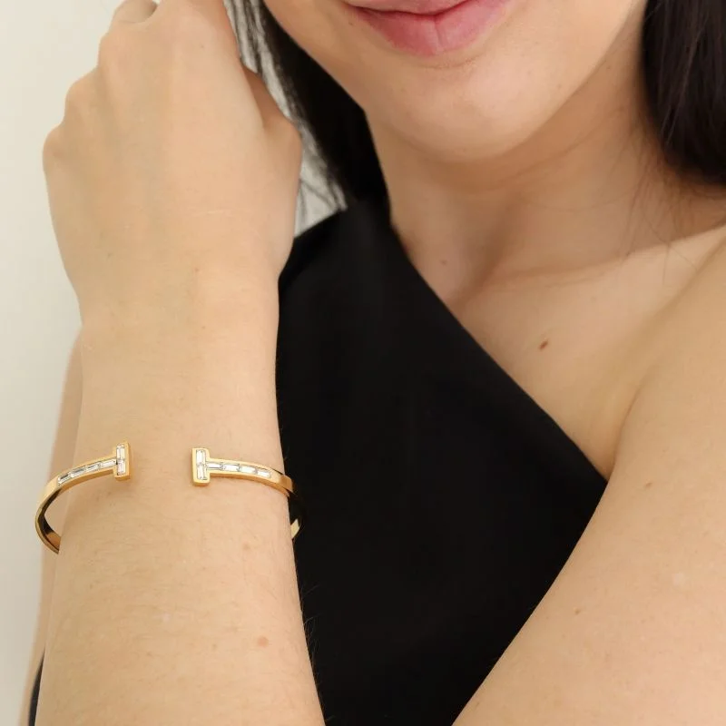 Bracelete Cravejado em Aço Inox (Linha Premium)