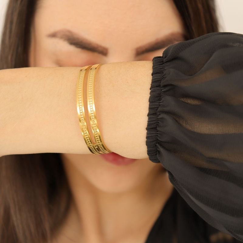 Bracelete Duplo em Aço Inox (Linha Premium)