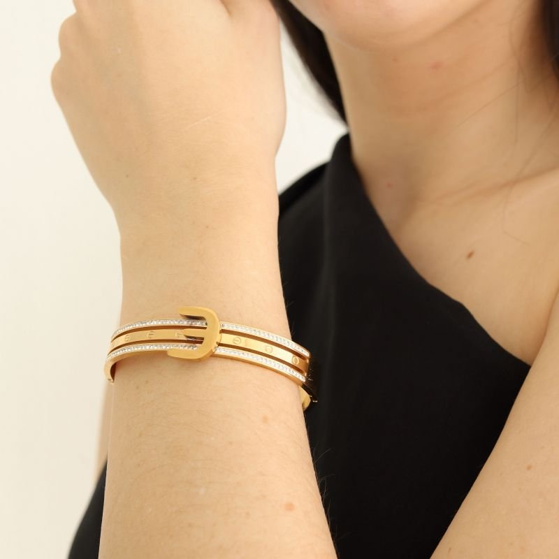 Bracelete Fivela em Aço Inox (Linha Premium)