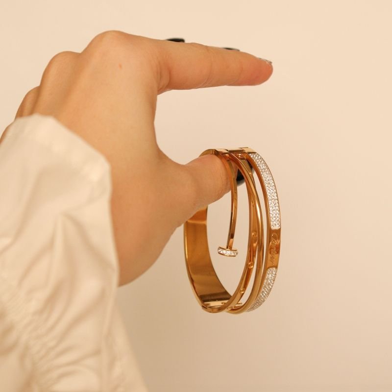 Bracelete Inspiração Cartier em Aço Inox (Linha Premium)