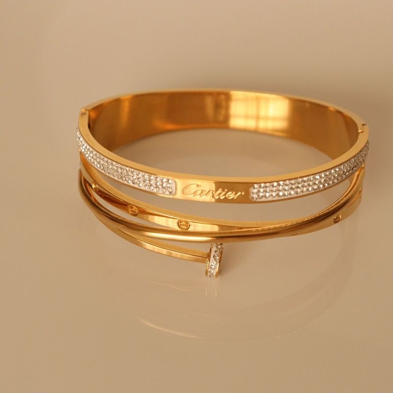 Bracelete Inspiração Cartier em Aço Inox (Linha Premium)