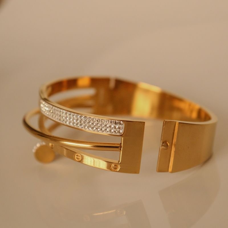 Bracelete Inspiração Cartier em Aço Inox (Linha Premium)
