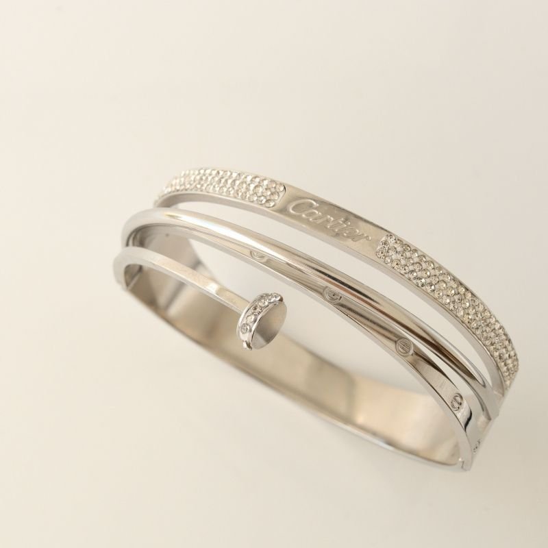 Bracelete Inspiração Cartier em Aço Inox (Linha Premium)