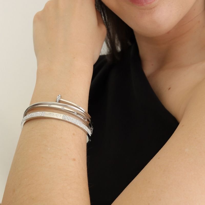 Bracelete Inspiração Cartier em Aço Inox (Linha Premium)